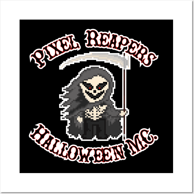 Pixel Reapers Halloween M.C. Wall Art by gkillerb